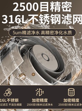 316厨房水龙头过滤器家用自来水净水器延伸器净化防溅头万能接头