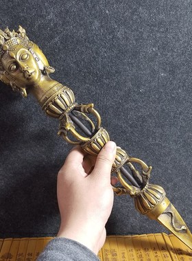 唯美纯铜法器金刚杵降魔杵马头明王金刚撅黄密宗藏佛法器普巴