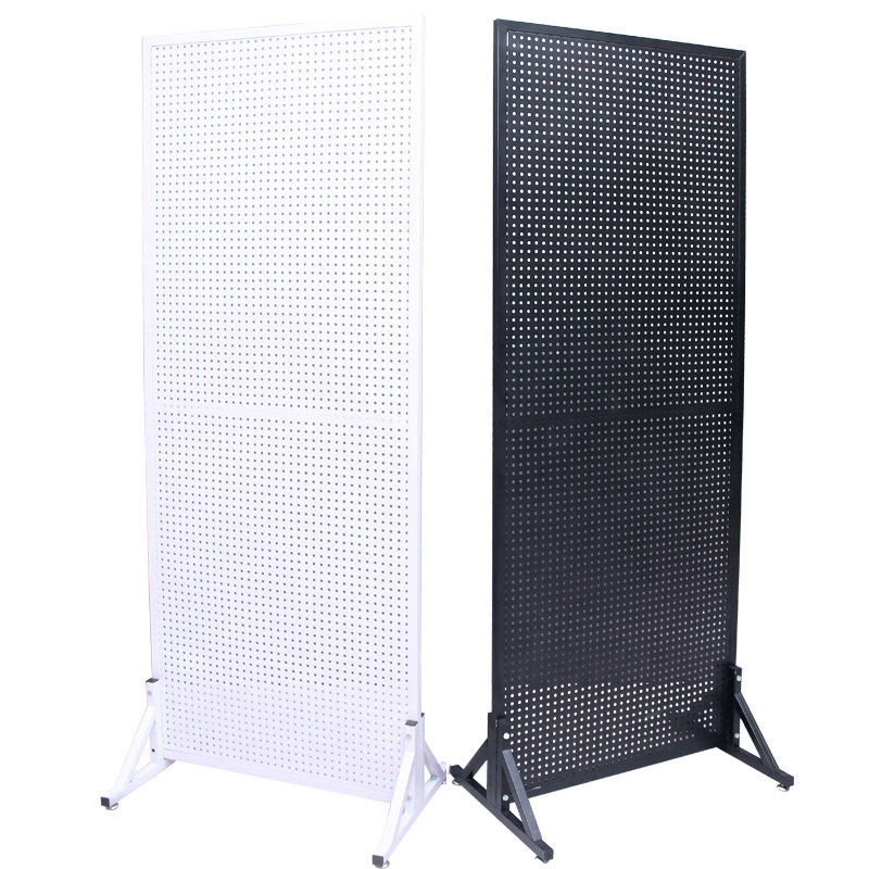 Perforated board shelf display rack hook hardware tool storage rack with frame mobile phone accessories supermarket jewelry shelf