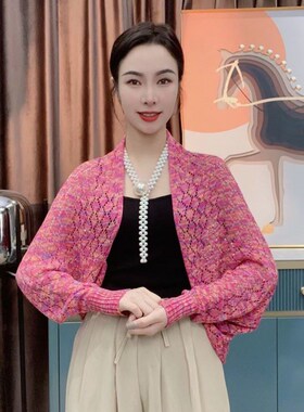 云南镂空民族风披肩女士夏季配裙子外搭空调开衫出游宽松围巾坎肩