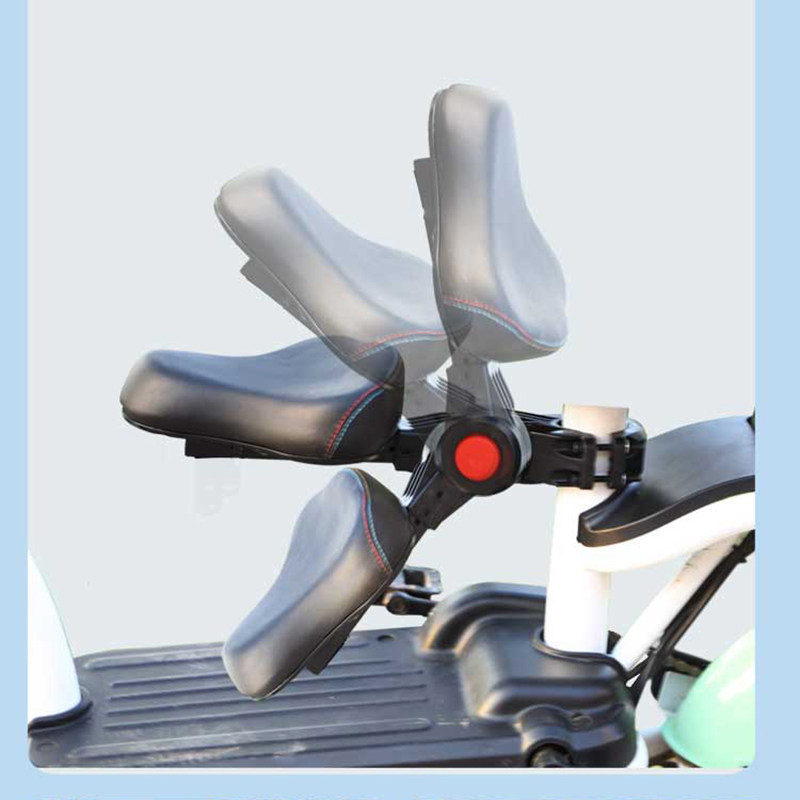 Electric car child seat front electric car baby thick tube seat scooter quick release foldable baby stool