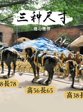 仿古法唐三彩中国马黑马摆件别墅酒店中式复古陶瓷艺术品客厅装饰