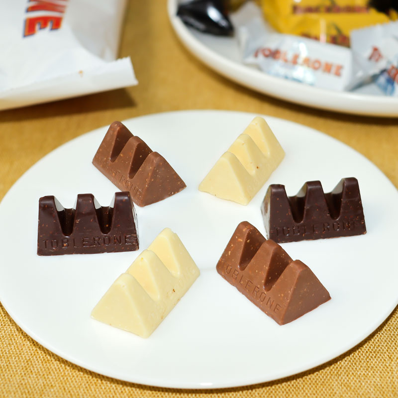 Toblerone三角巧克力黑巧牛奶白巧迷你独立袋装喜糖零食糖果200g