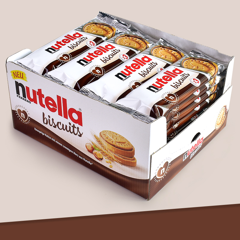 nutella費列羅能多益榛子醬新年巧克力愛心夾心餅乾盒裝年貨零食