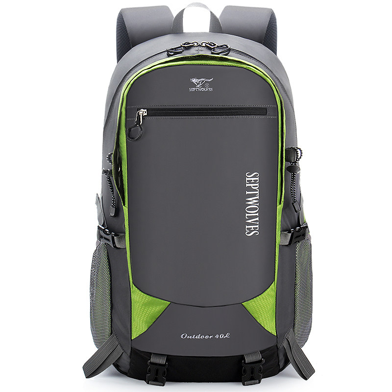 七匹狼双肩男休闲户外女40l登山包 七匹狼天颜双肩背包