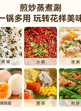 艾美特微压锅多功能微压锅家用电饭煲智能预约微压鲜炖多用煮锅