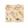 Solid wood hole board hanging board wall decorative partition shelf desk background wall rack display rack storage rack