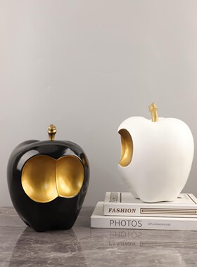 现代简约几何树脂艺术桌面摆件客厅卧室玄关书房软装家居饰品