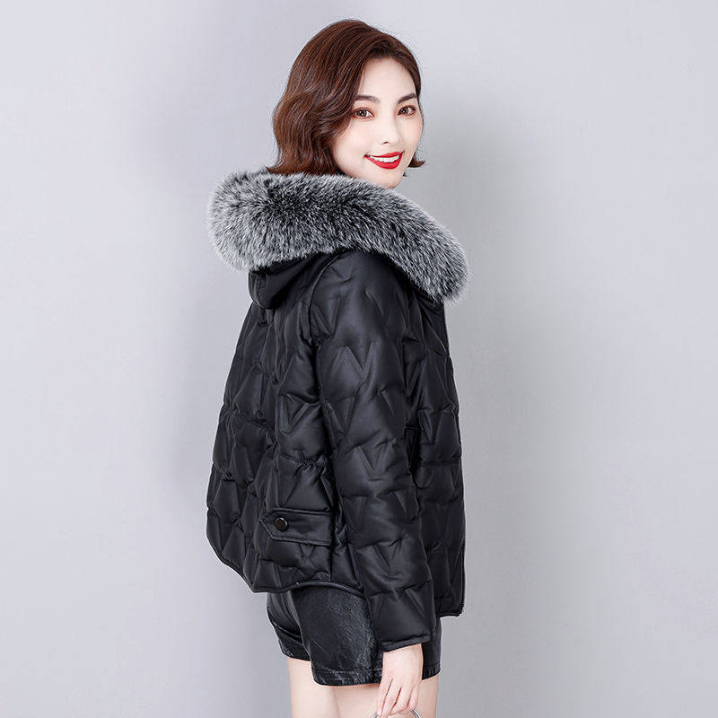 海宁真皮羽绒服女短款2025冬季新款加厚皮衣绵羊皮狐狸毛皮草外套,淘宝优惠券,粉丝福利购,淘宝优惠卷