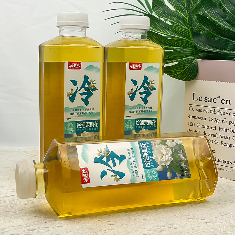 夏日推荐！百多利茉莉花冷泡茶无糖真茶饮料无菌冷管饮料大瓶装