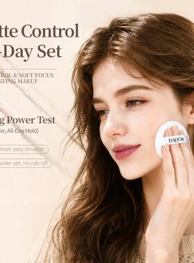 setting powder  柔焦哑光轻薄持妆防水遮瑕跨境英文版彩妆散粉