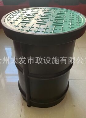 塑胶成品雨水渗透井 黑色方口注塑溢流井 公园圆口集水截污检查井