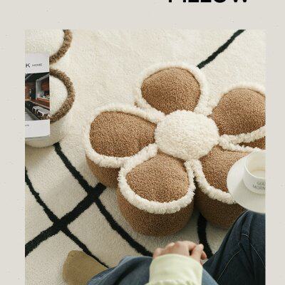Flower futon tatami bay window cushion bay window balcony bedroom floor lazy sofa carpet coffee table futon