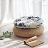 Fabric futon chair cushion, meditation cushion, tatami bay window cushion, round Japanese room cushion, student bench, kneeling cushion