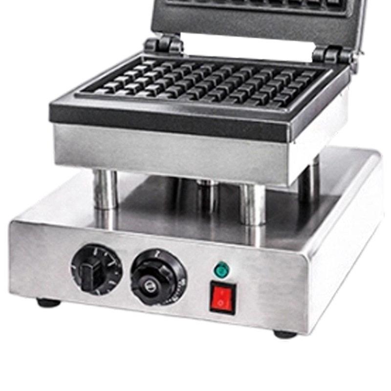 Head waffle machine 2026 new commercial electric heating waffle machine square crepe machine stainless steel electric baking pan