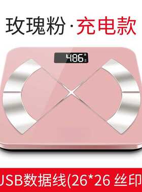 智能家用精准体重秤充电款体脂电子秤蓝牙称重