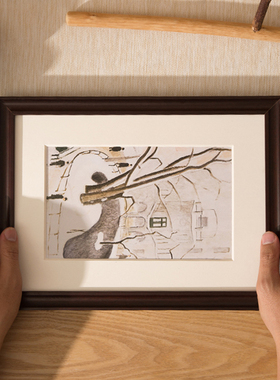 白色实木相框大尺寸挂l墙定制a3a4画框空框装裱儿童16寸20寸4K8k
