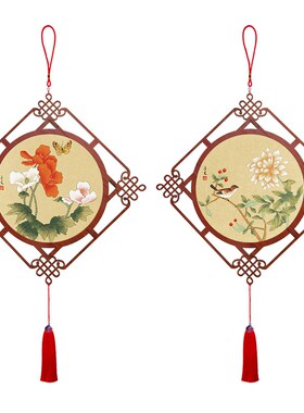 中国结入户门上挂件客厅大t号玄关乔迁之喜新居花鸟高档吉祥装饰