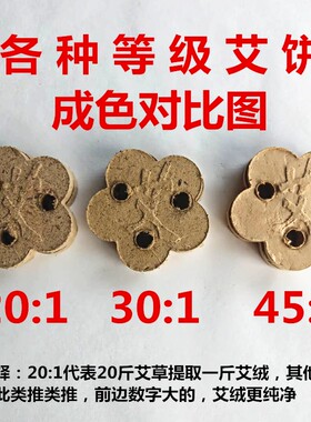 三孔梅花艾饼艾素片益生足灸仪立式艾G灸器专用无烟艾绒饼10片装