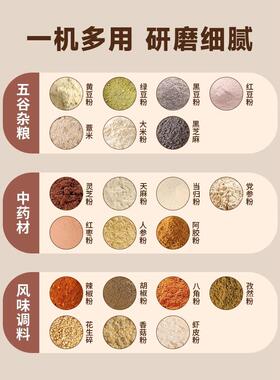 扬子家用磨粉机超细打粉机小型电动干湿两用五谷杂粮研磨机料理机