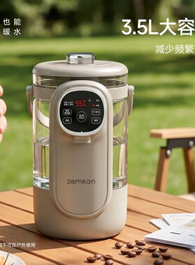 ZEMKON恒温电热水壶3.5L超高颜值