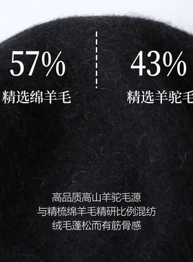 秋冬保暖帽子女针织帽女款时尚帽女士月子帽保暖女式堆堆帽