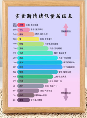 霍金斯能量等级表摆台相框