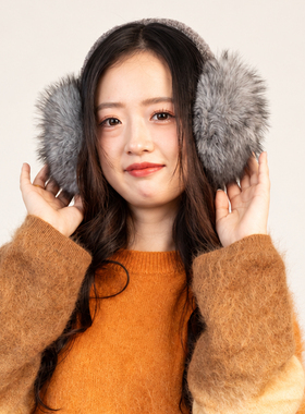 可爱毛绒耳罩可折叠耳包保暖女冬
