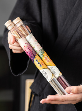 圆管手搓竹签香管装线香花香檀香