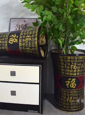 高款福字陶瓷落地大花盆特价清仓客厅阳台办公楼店铺开业花盆绿植