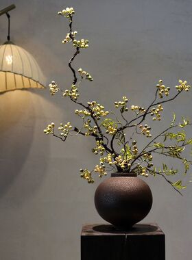 新中式陶瓷花瓶摆件客厅插花装饰高级感民宿入户玄关茶室家居软装