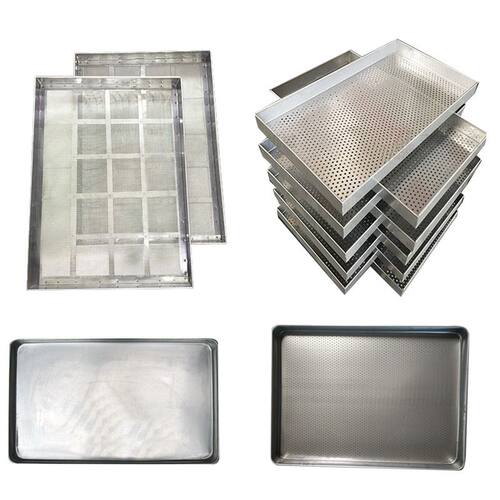 CT-C系列烘箱配套不锈钢盘烘干托盘沥水晾晒网盘冲孔托盘网盘厂家 - 图3