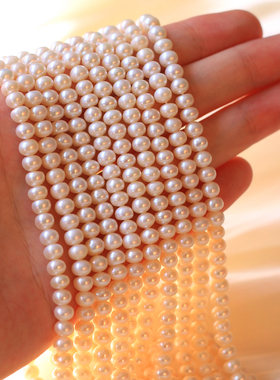 天然淡水珍珠松紧款手链