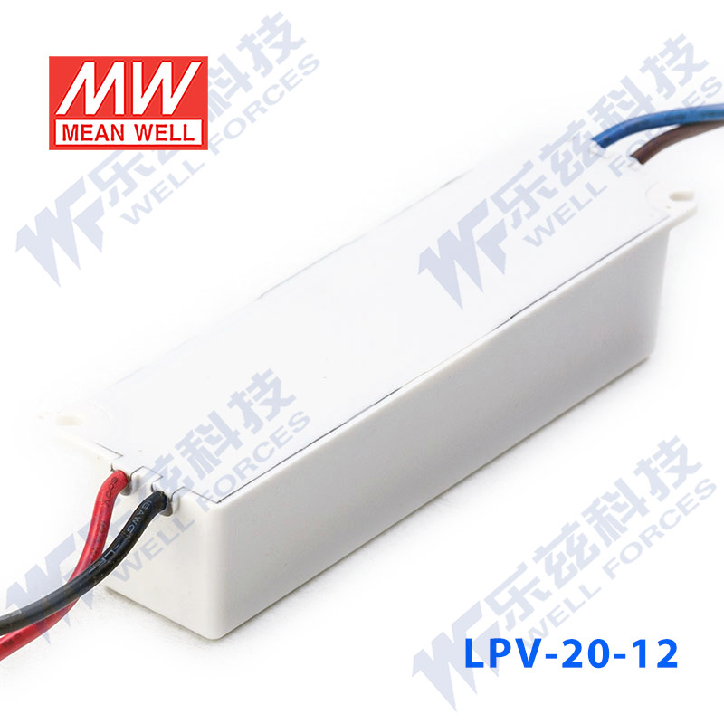 LPV-20-12台湾明纬20W12V防水LED电源1.67A稳压照明灯带灯箱灯饰 - 图3