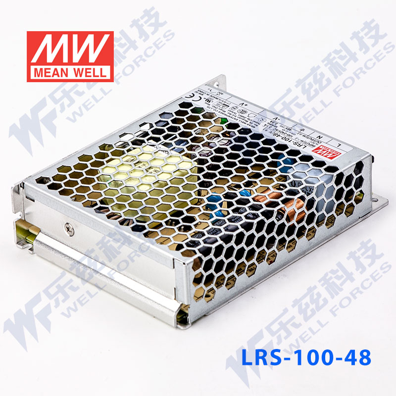 LRS-100-48台湾明纬100W48V开关电源2.3A直流DC变压器