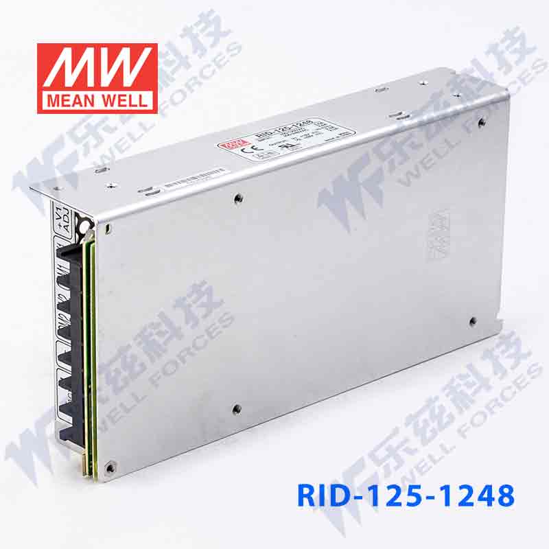 RID-125-1248台湾明纬12V48V隔离双路电源125W直流12V/48V2.3A - 图1