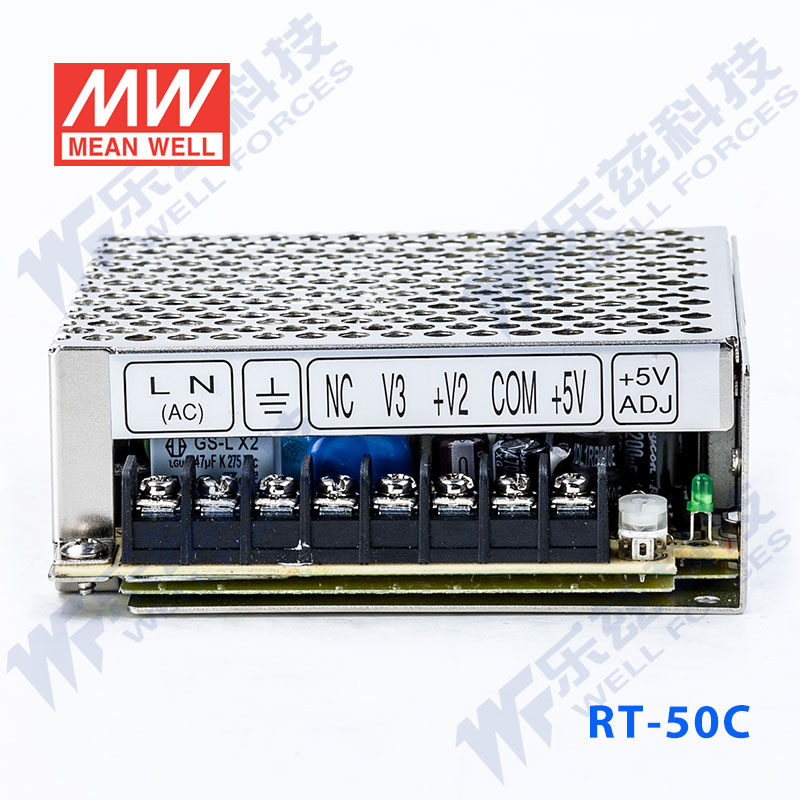 RT-50C台湾明纬5V正负15V三路开关电源50W  5V4A+15V1.5A-15V0.5A - 图1