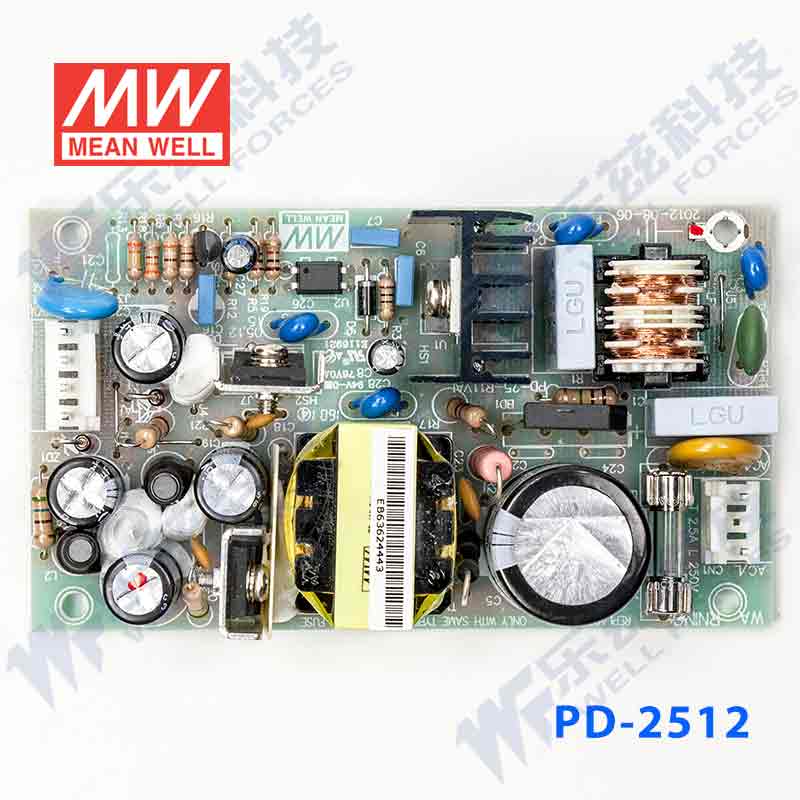 PD-2512台湾明纬24W 正负12V稳压PCB裸板双路电源12V1.2A-12V1.2A - 图1