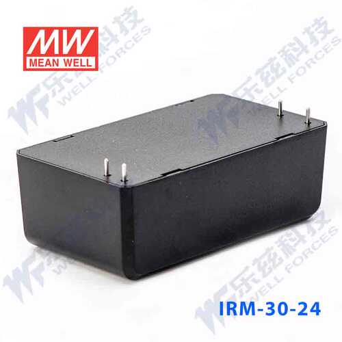 明纬24V电源30W IRM-30-24 1.3A AC-DC模块直流稳压插脚型台湾 - 图1