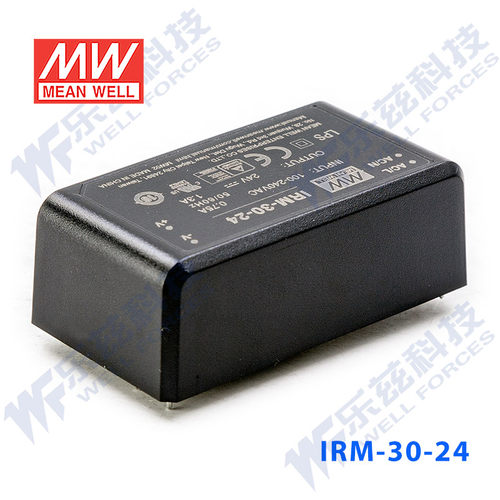 明纬24V电源30W IRM-30-24 1.3A AC-DC模块直流稳压插脚型台湾 - 图3