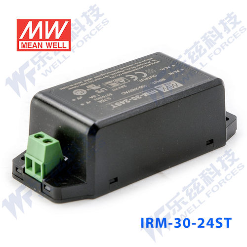 明纬24V电源30W IRM-30-24ST 1.3A AC-DC模块直流开关稳压台湾 - 图3