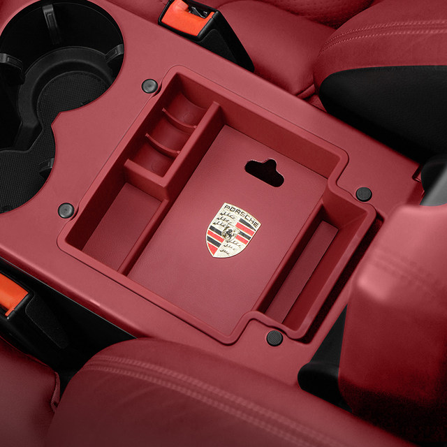 Porsche original color central handrail storage box