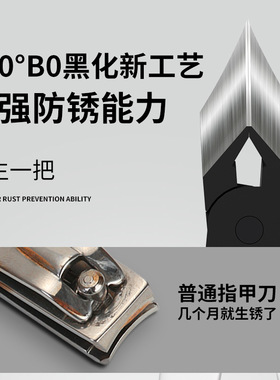 弯刃指甲剪甲沟专用指甲刀加长钳鹰嘴尖头指甲钳大开口不锈钢斜口