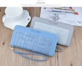 Бумажник, длинная сумка через плечо, модный вместительный и большой кошелек, брендовая маленькая сумка клатч, 2020, городской стиль, крокодиловый принт