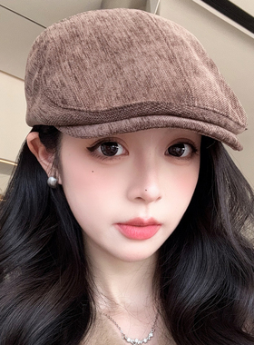 新款日系复古前进帽女士春秋季帽