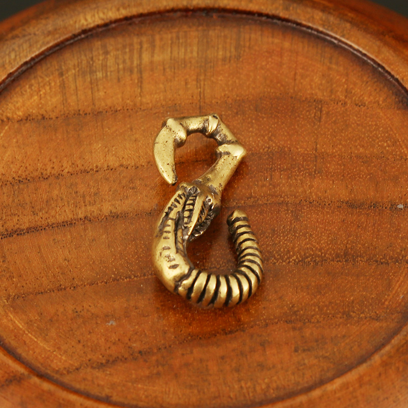 抖音新款手工黄铜s钩财布钩手链 tsangkai曾家银手链