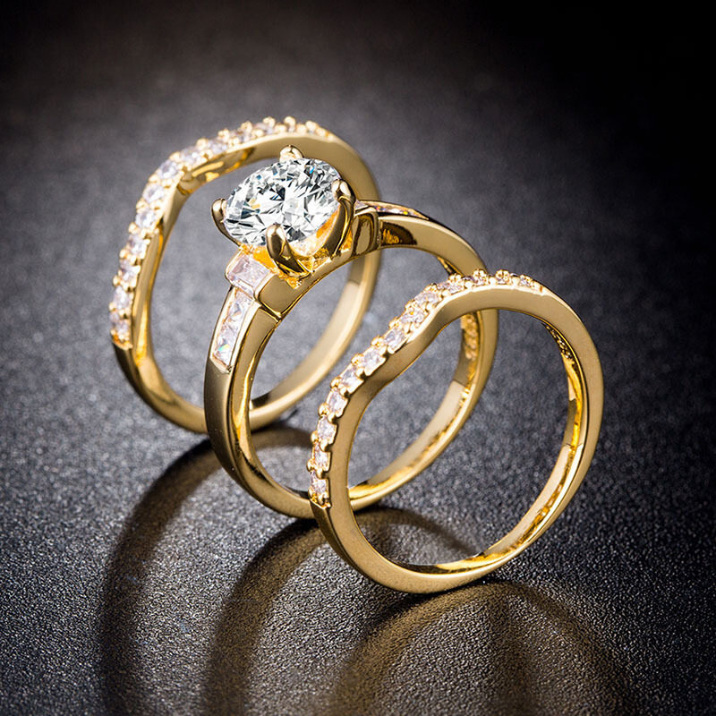 925银18k金组合锆石戒指 tsangkai曾家银戒指/指环