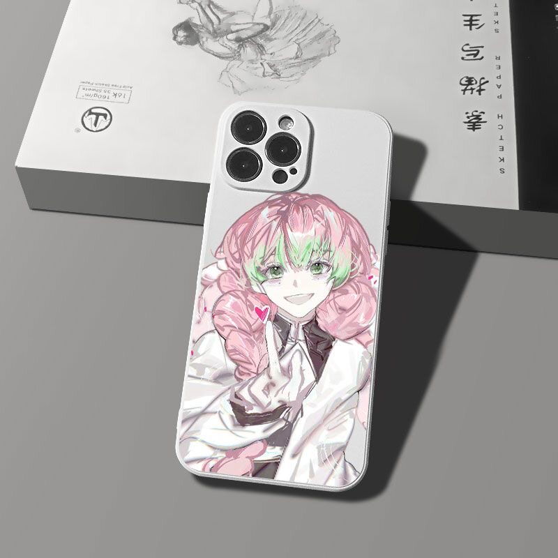 动漫鬼灭可爱甘露寺老婆蜜璃指心适用iPhone15手机壳苹果14P透明软壳12硅胶全包红米k60荣耀50pura70iqooneo9