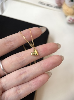 S925纯银轻奢爆款心动频率星星爱心高级感项链