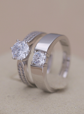 仿真结婚戒指对戒简约